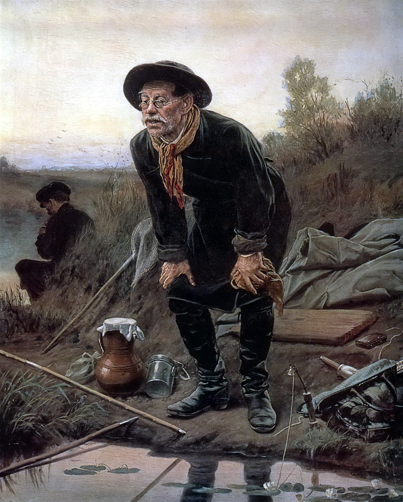 Василий Перов. Рыболов. 1871.