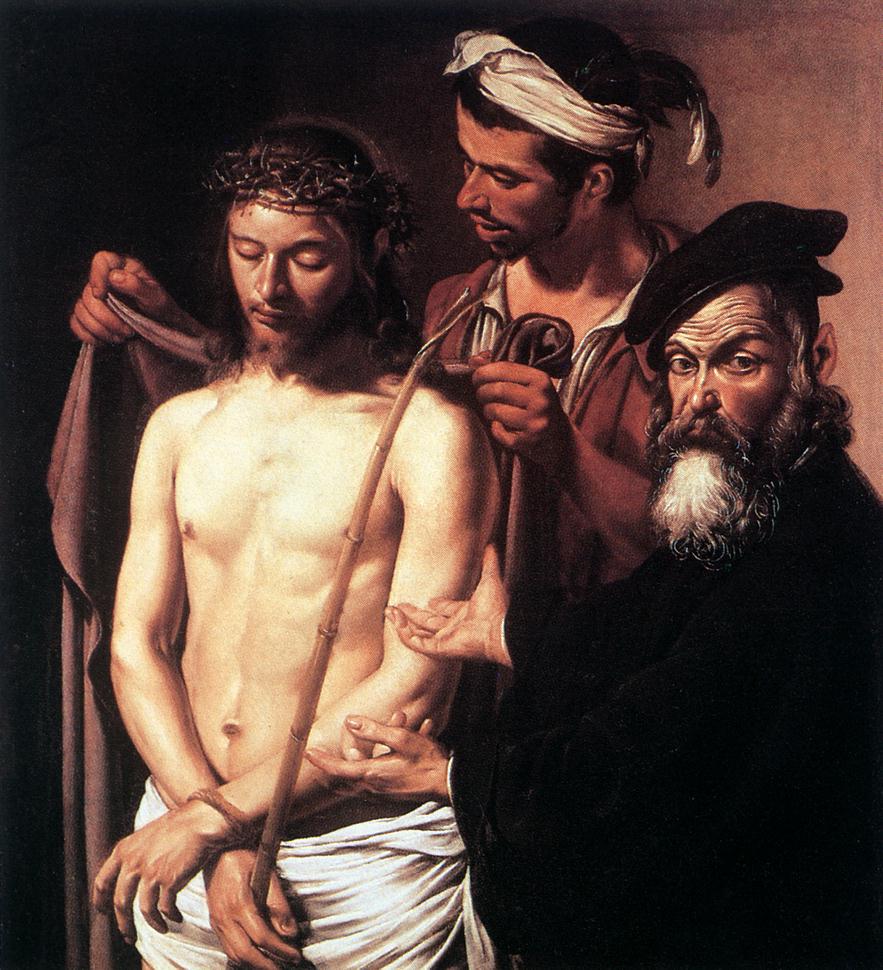 Микеланджело Меризи да Караваджо. "Се Человек" ("Ecco Homo"). 1605. Картинная галерея, Генуя.