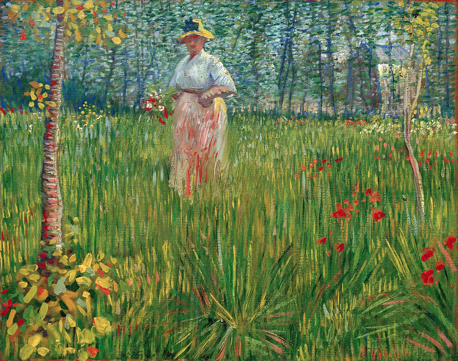 Винсент Ван Гог. "Женщина в саду". 1887. Частная коллекция.