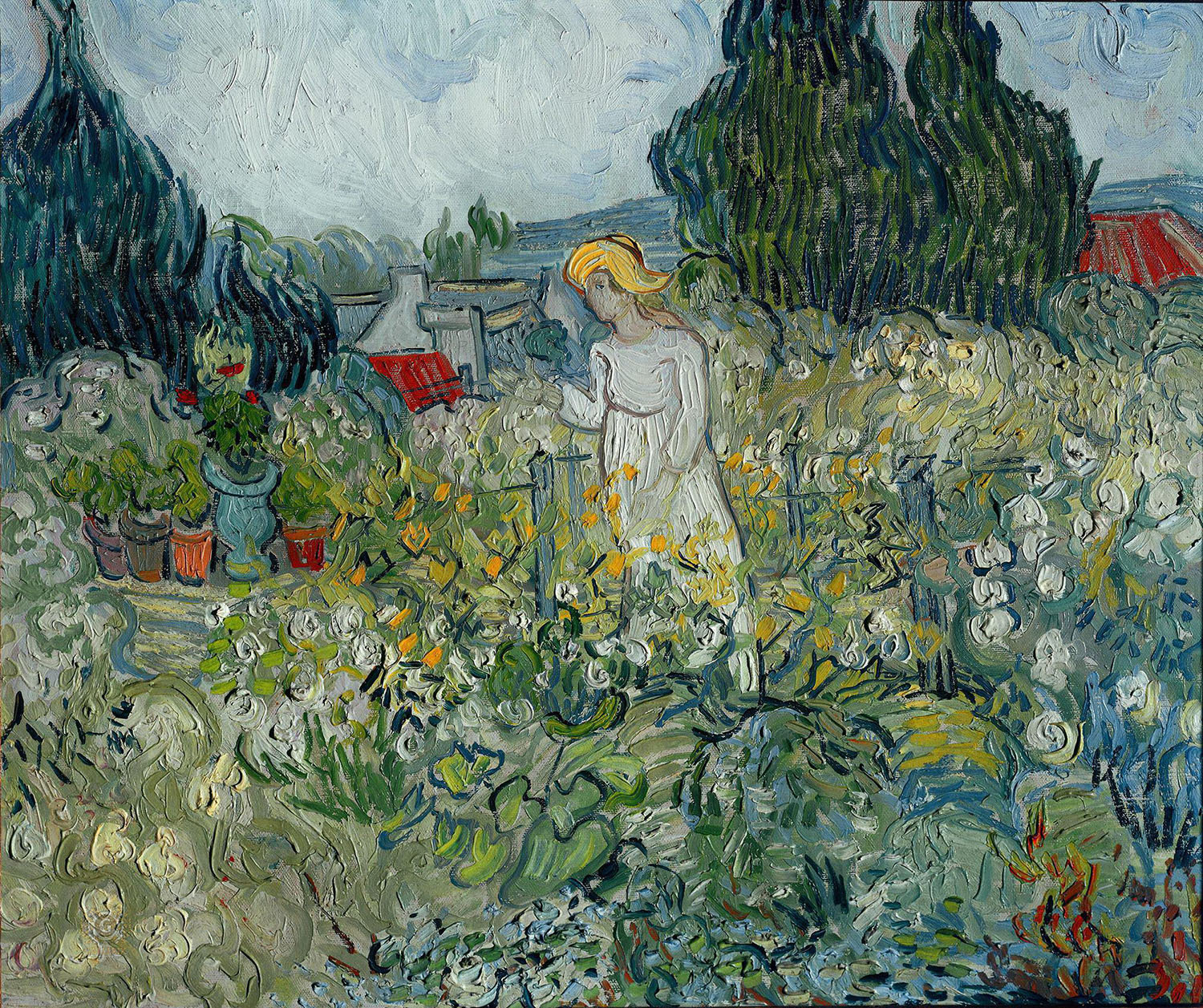 Винсент Ван Гог. "Маргарита Гаше в саду". 1890. Музей Орсе, Париж.