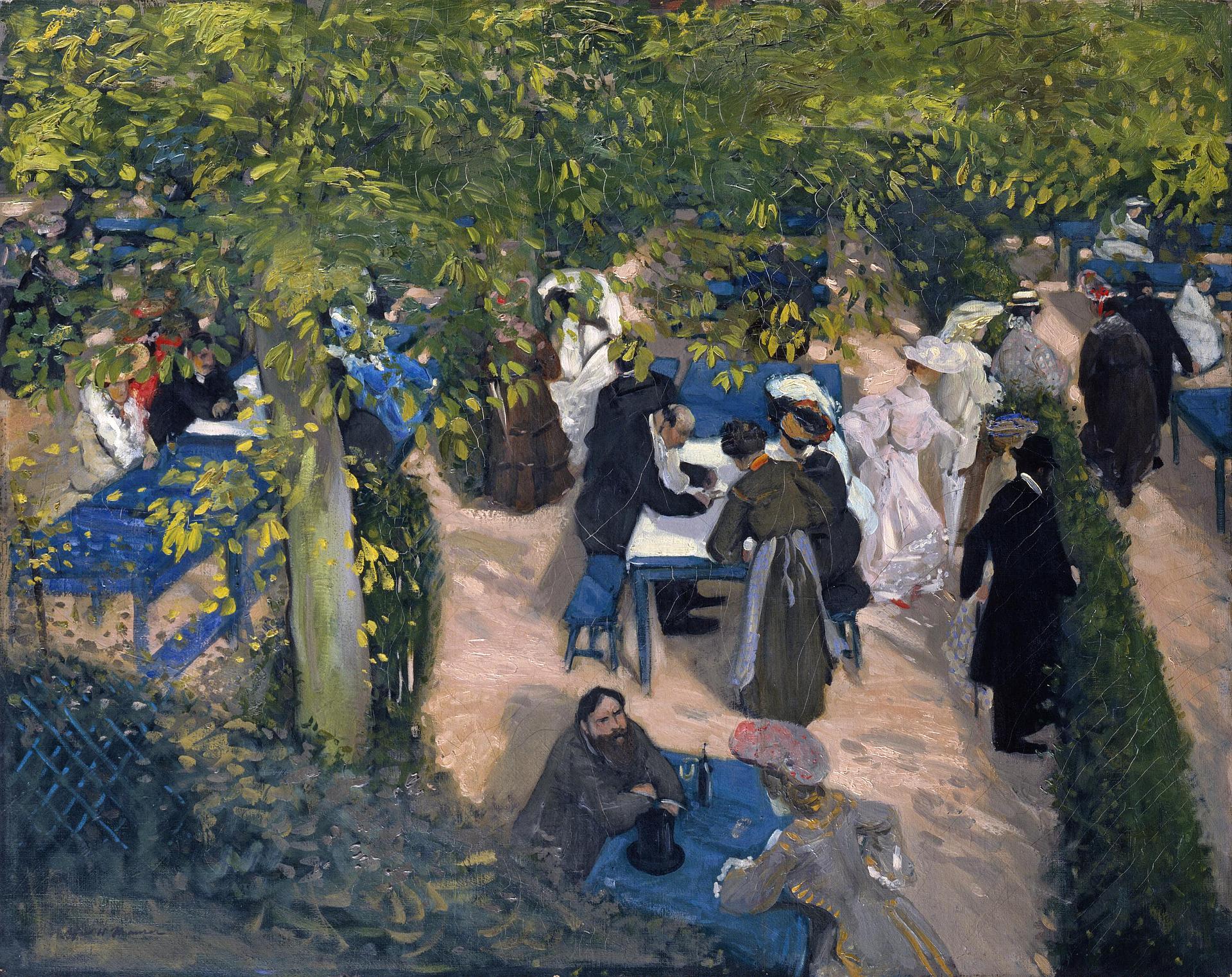 Альфред Генри Маурер. "В саду". 1905. Эрмитаж, Санкт-Петербург.
