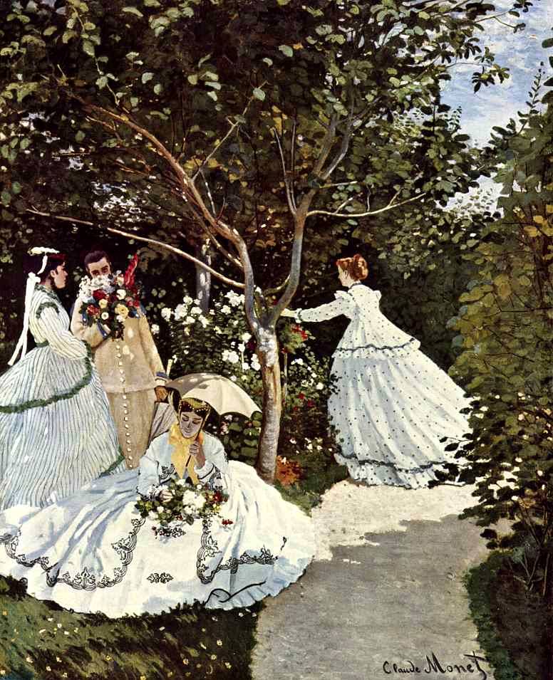Клод Моне. "Женщины в саду". 1867.