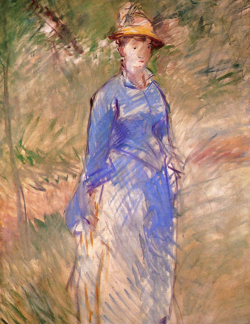 Эдуард Мане. "Молодая женщина в саду". 1882. Частная коллекция.