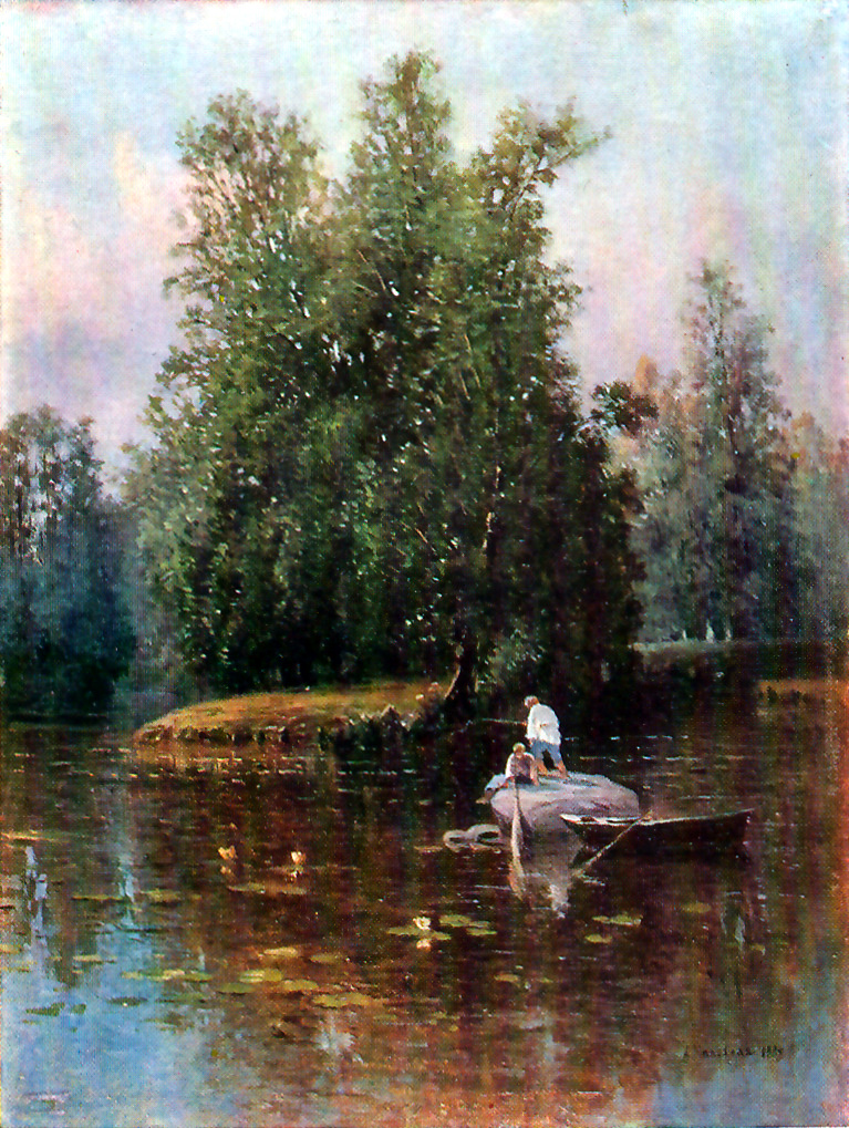 А. Е. Маковская. В окрестностях Петербурга. 1884.
