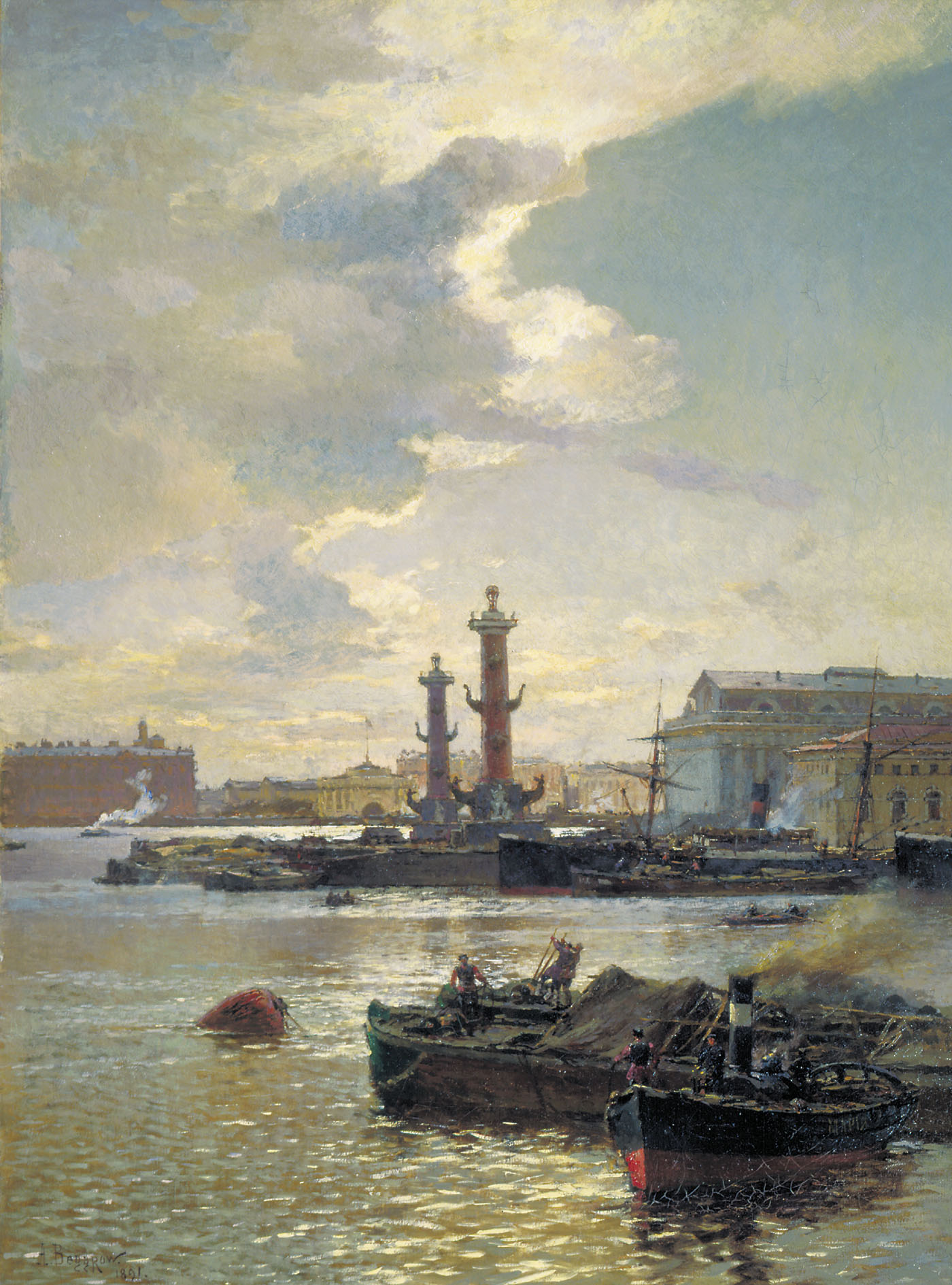 Александр Беггров. Петербургская биржа. 1891.