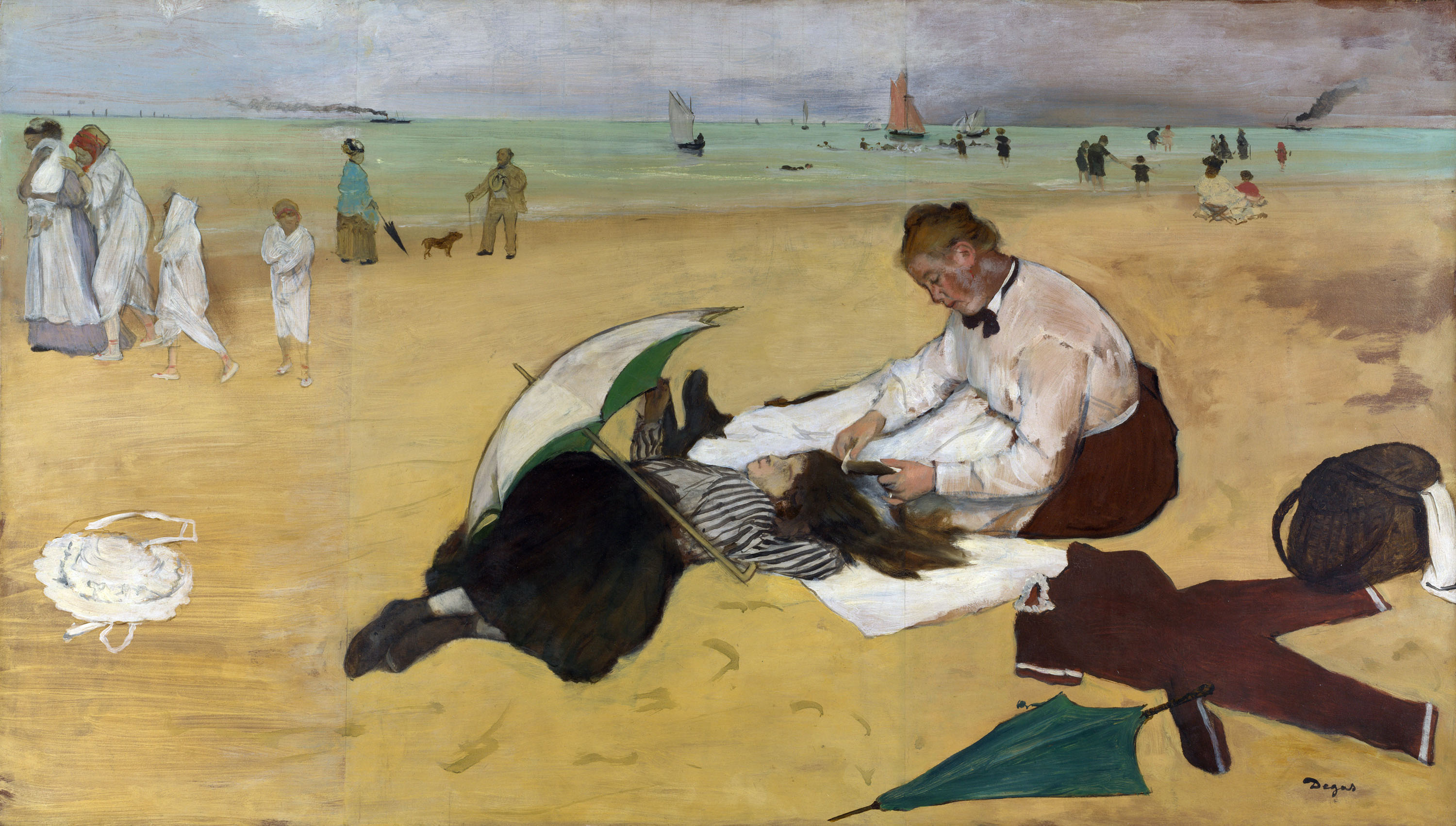 Эдгар Дега. Сцена на пляже. 1869-1870.