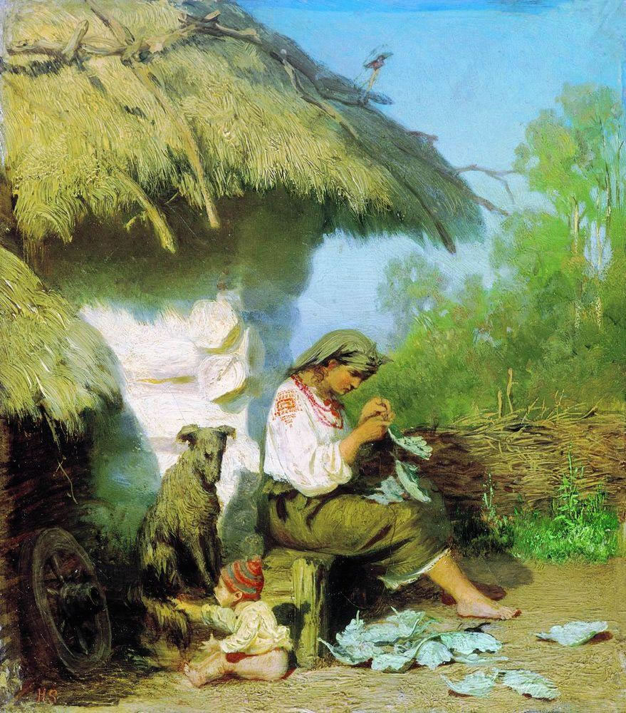 Генрих Семирадский. Сельская идиллия. 1886.