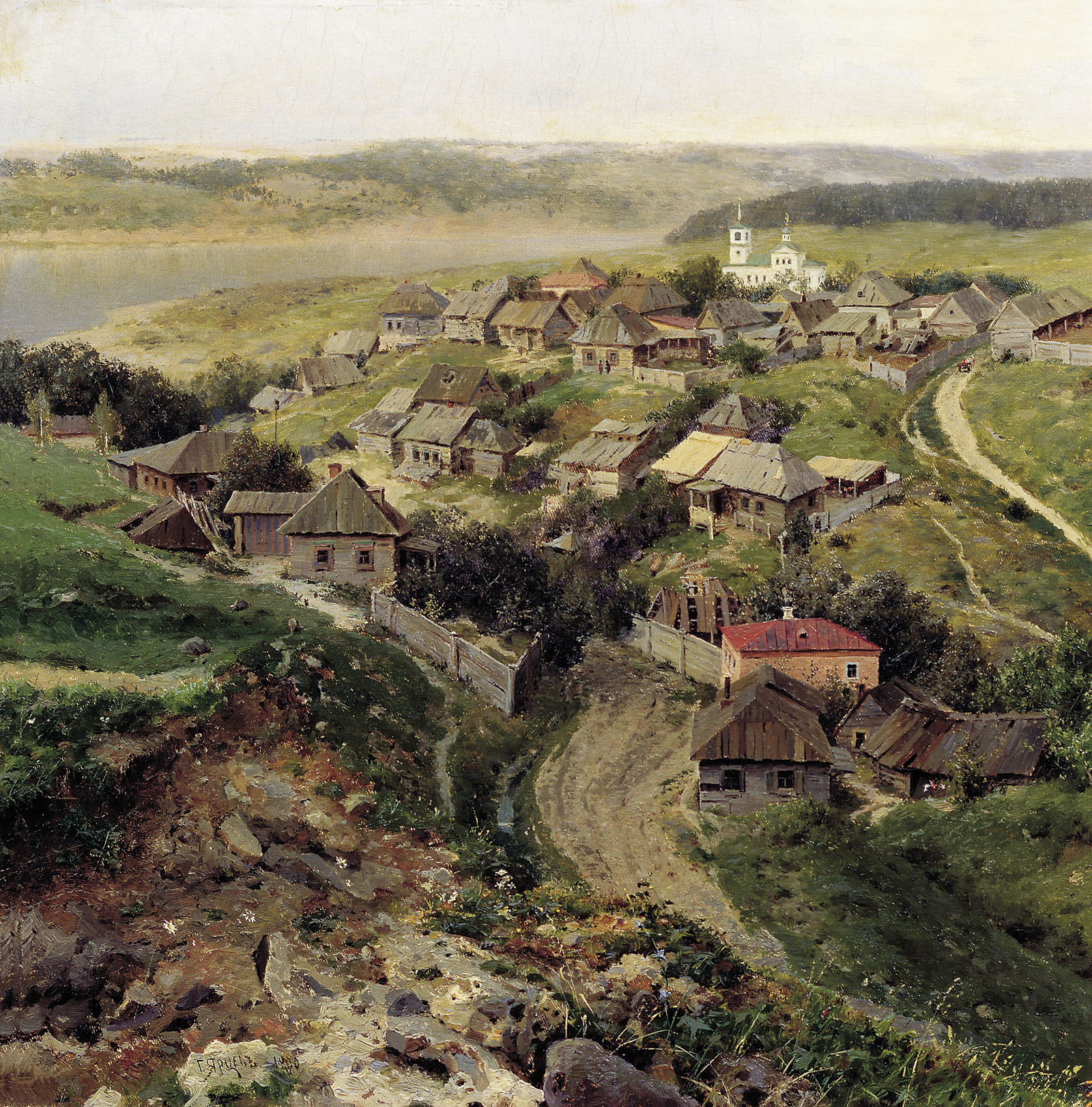 Георгий Ярцев. Село. 1890.