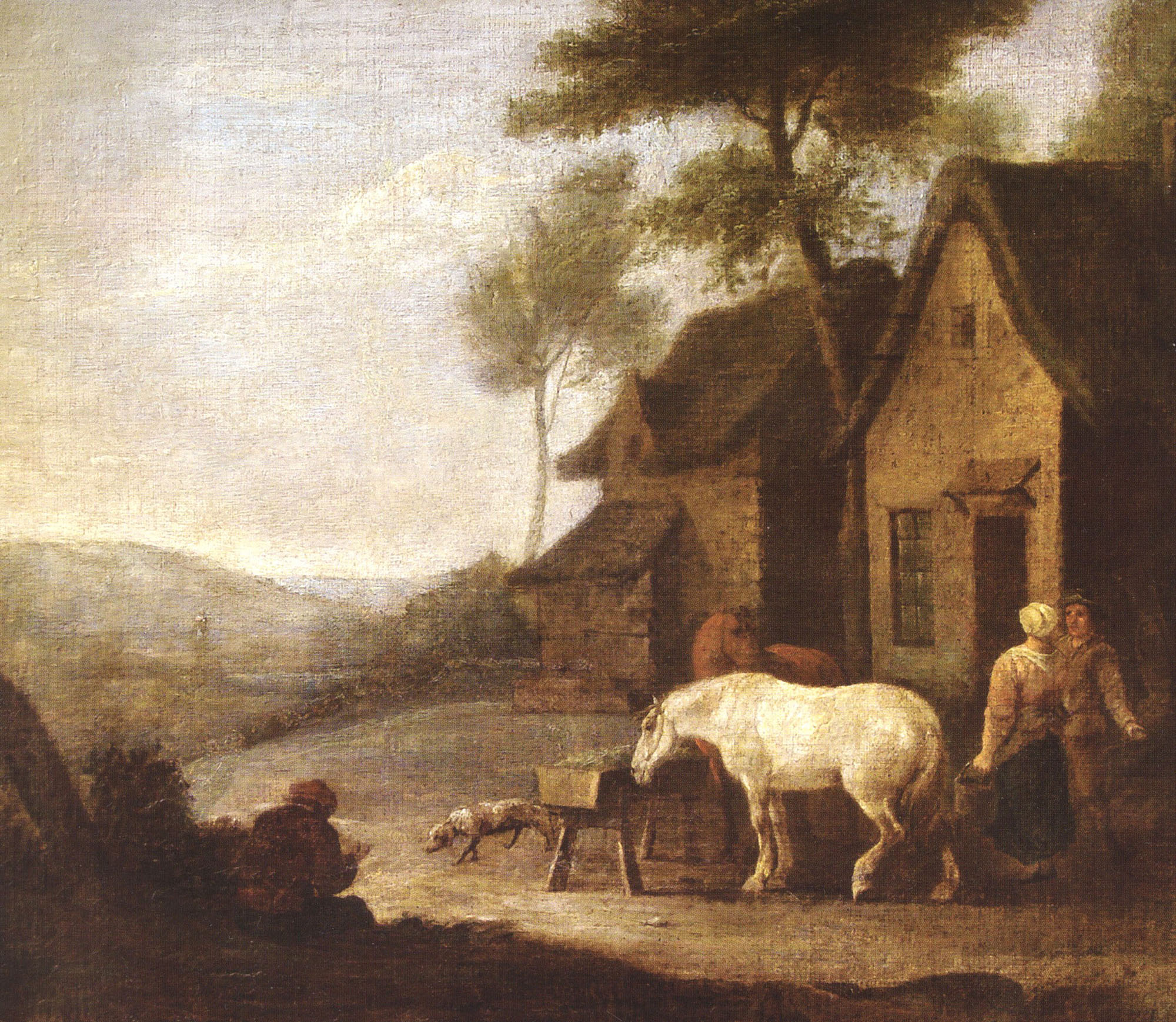 Голландская школа. Сельский пейзаж. XVII век.