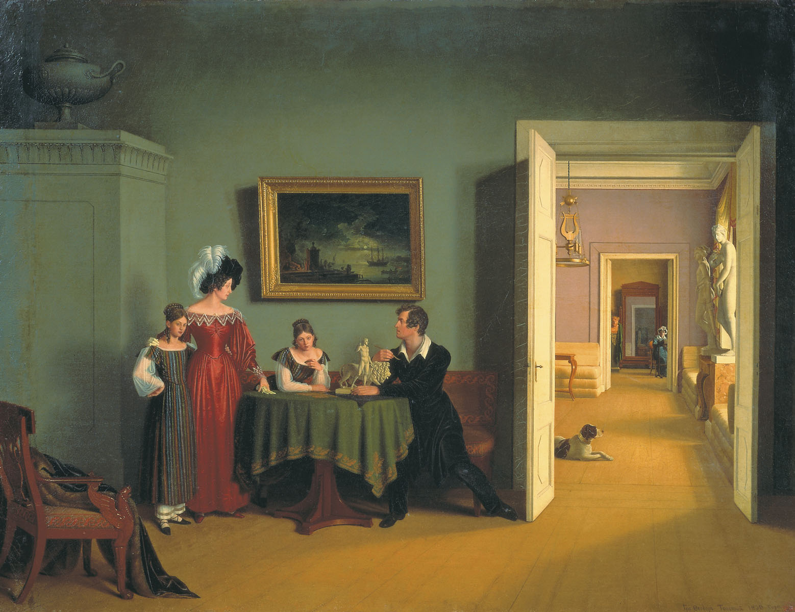 Фёдор Толстой. Семейный портрет. 1830.
