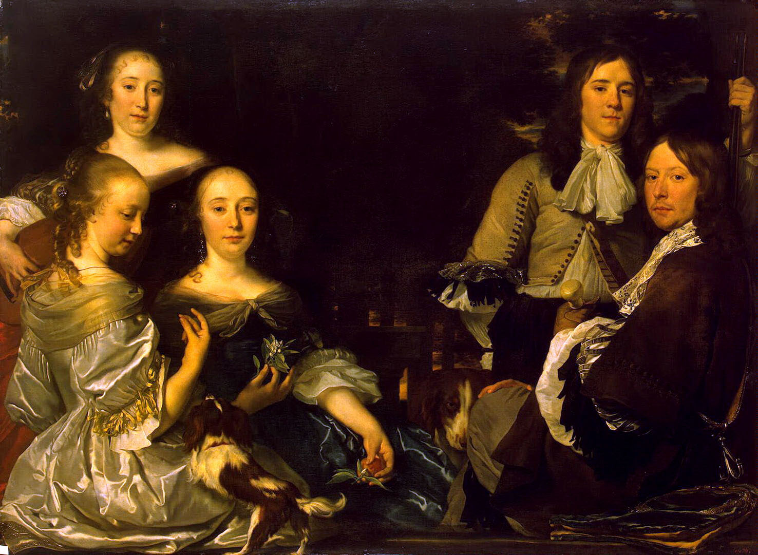 Абрахам Ламберт Якобс ван ден Темпел. Семейный портрет. 2-я половина 1660-х.