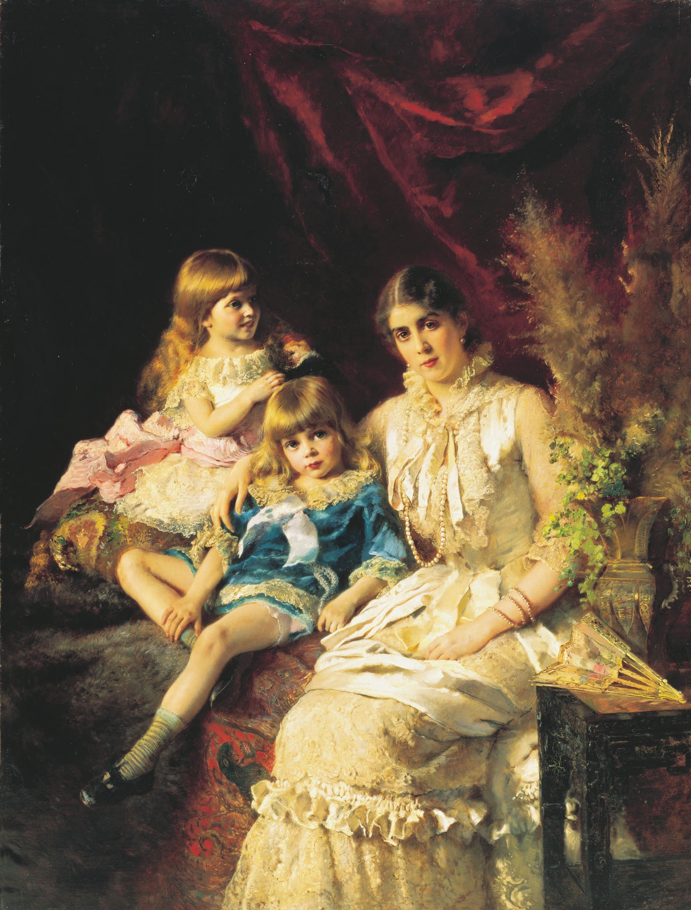 Константин Маковский. Семейный портрет. 1882.