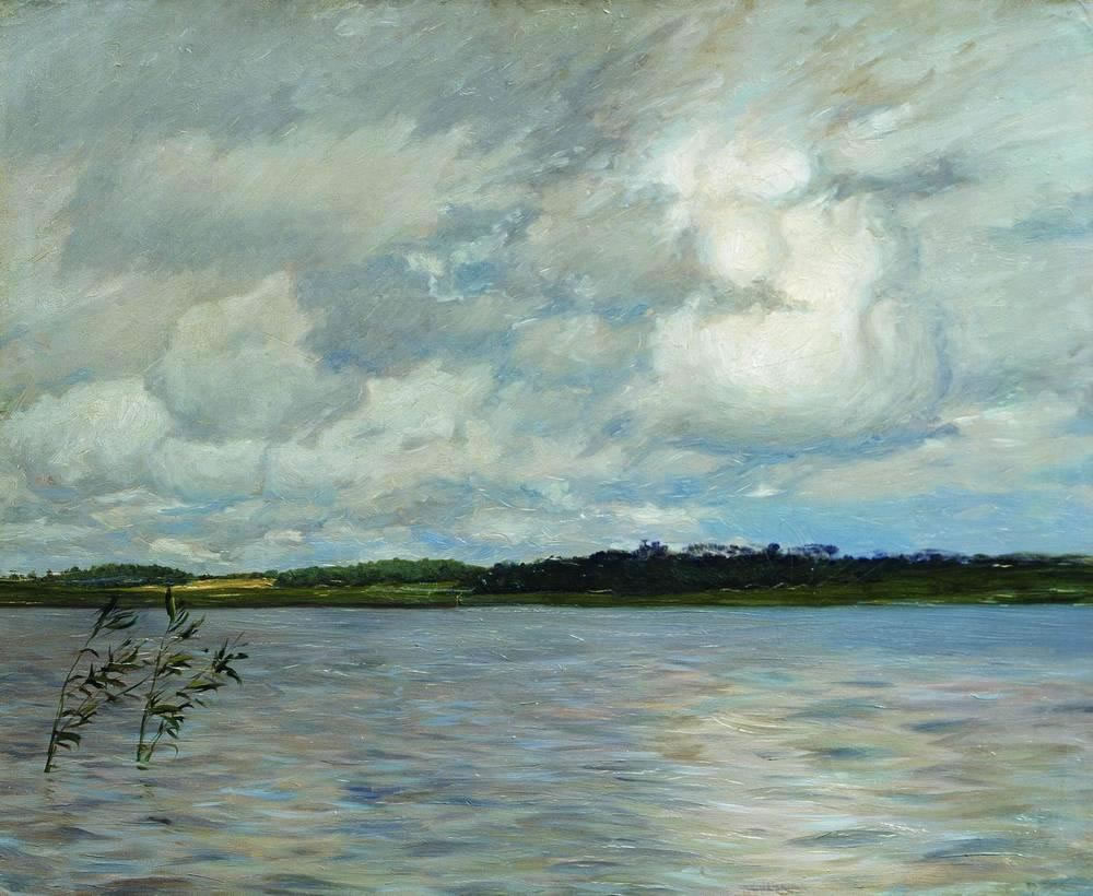 Исаак Левитан. Озеро. Серый день. 1895.
