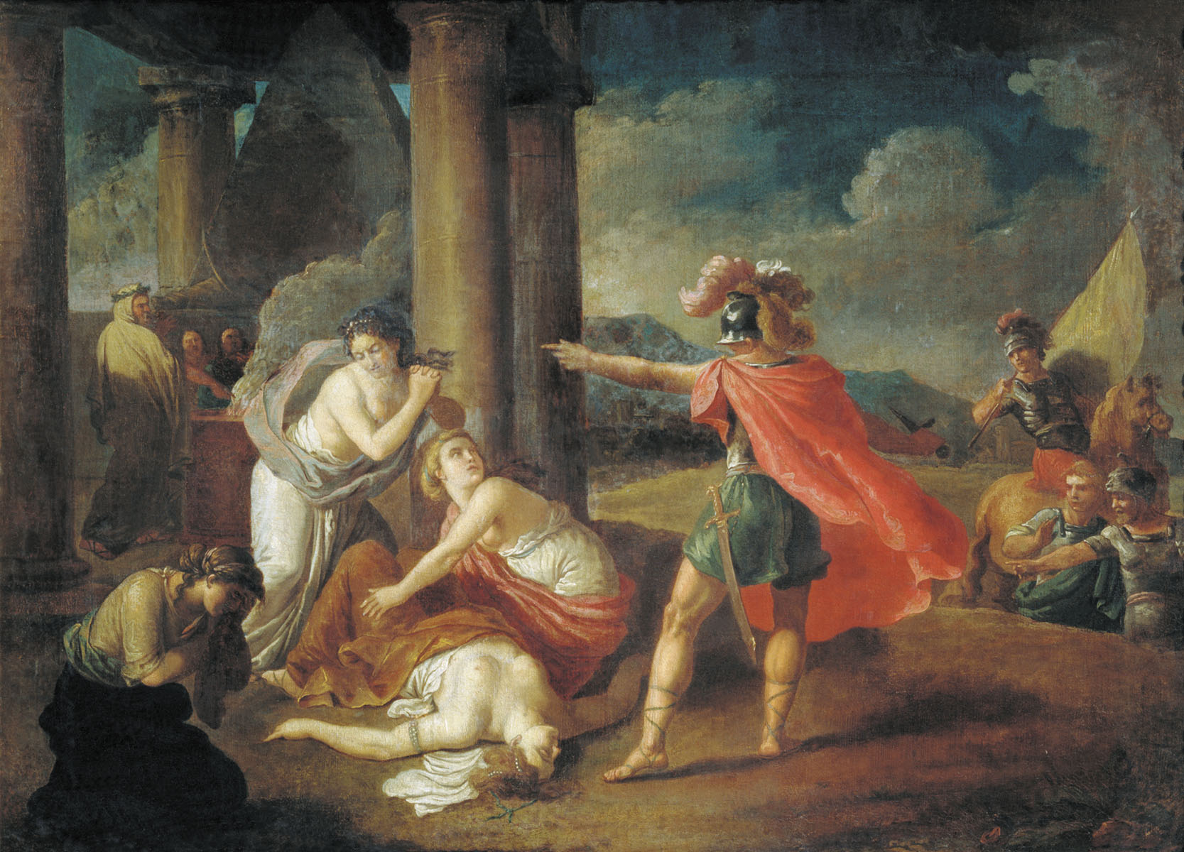 Матвей Пучинов. Смерть Камиллы, сестры Горация. Сюжет из трагедии П. Корнеля "Гораций". 1787.