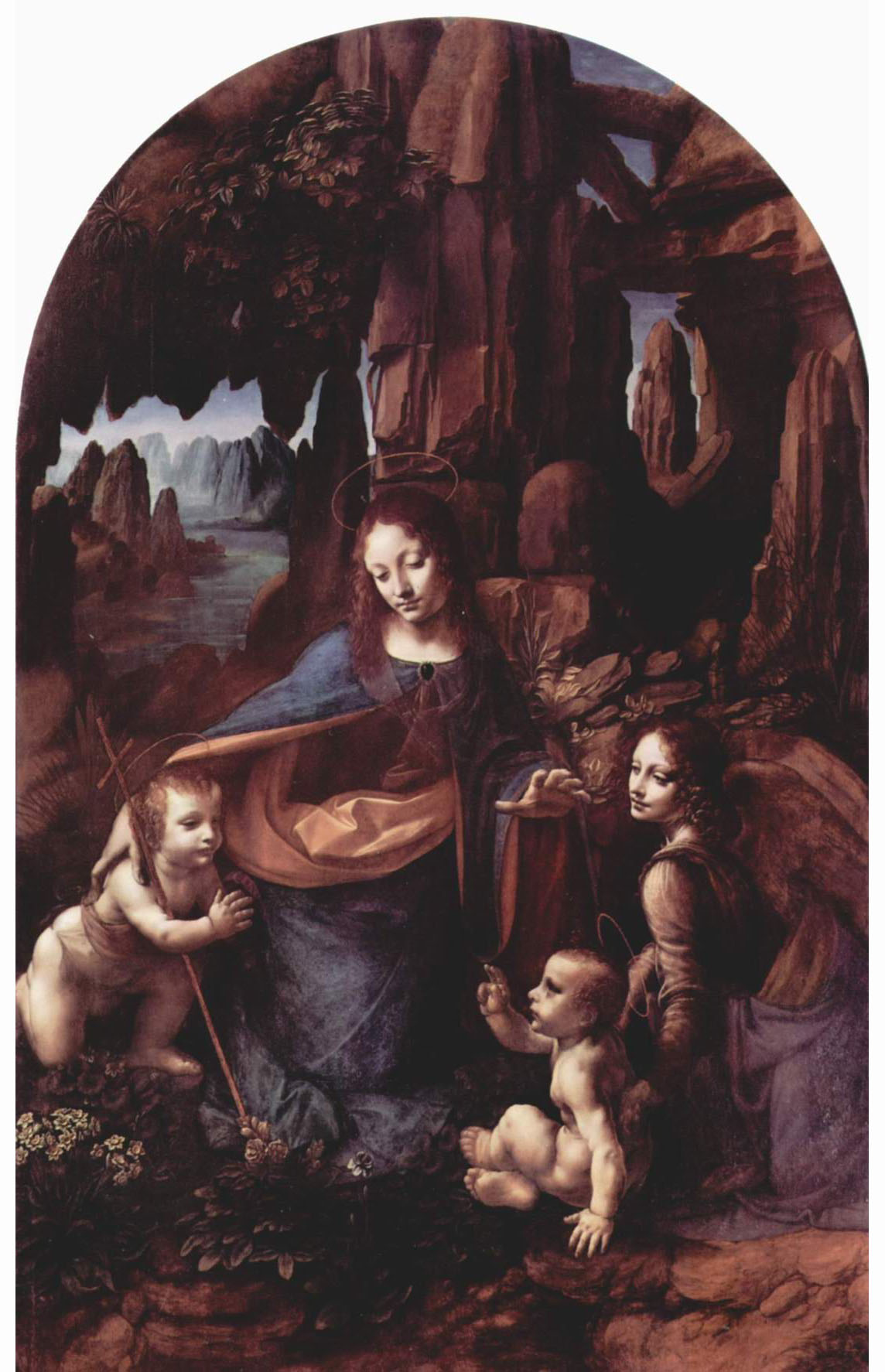 Леонардо да Винчи. Мадонна в скалах. 1506.