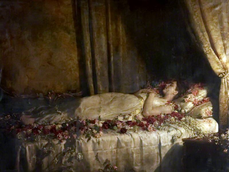 Джон Кольер. "Смерть Альбины". 1898. Художественная галерея и музей Келвингроув, Глазго.