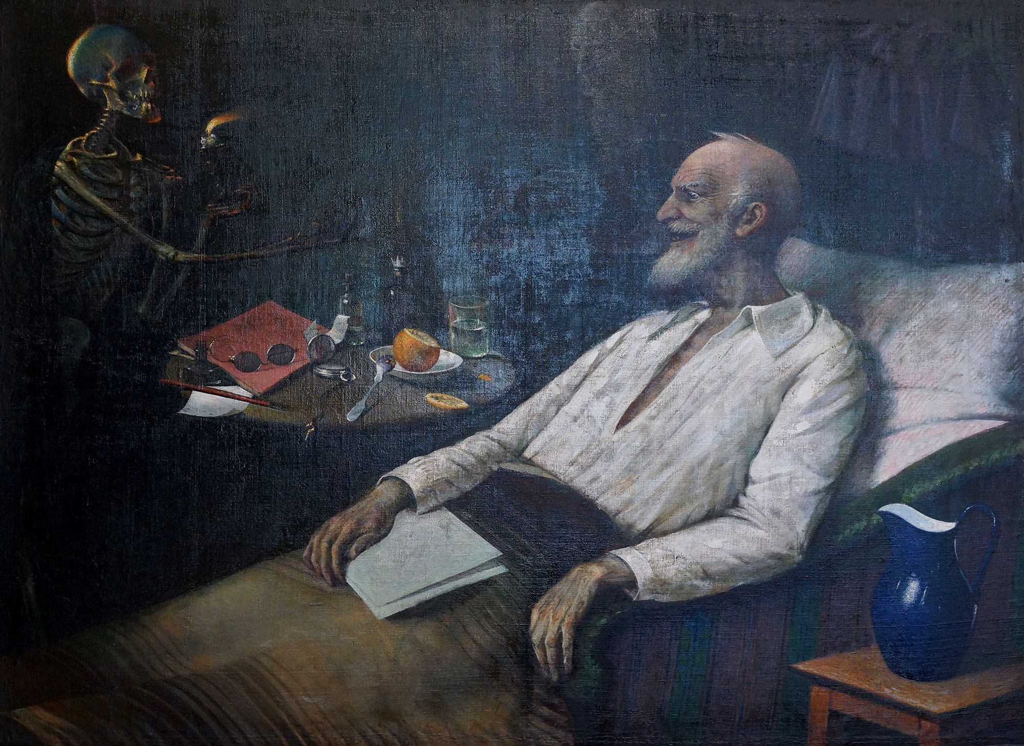 Юдель Моисеевич Пэн. "Старик и смерть (Хохот смерти)". 1925. Художественный музей, Витебск.
