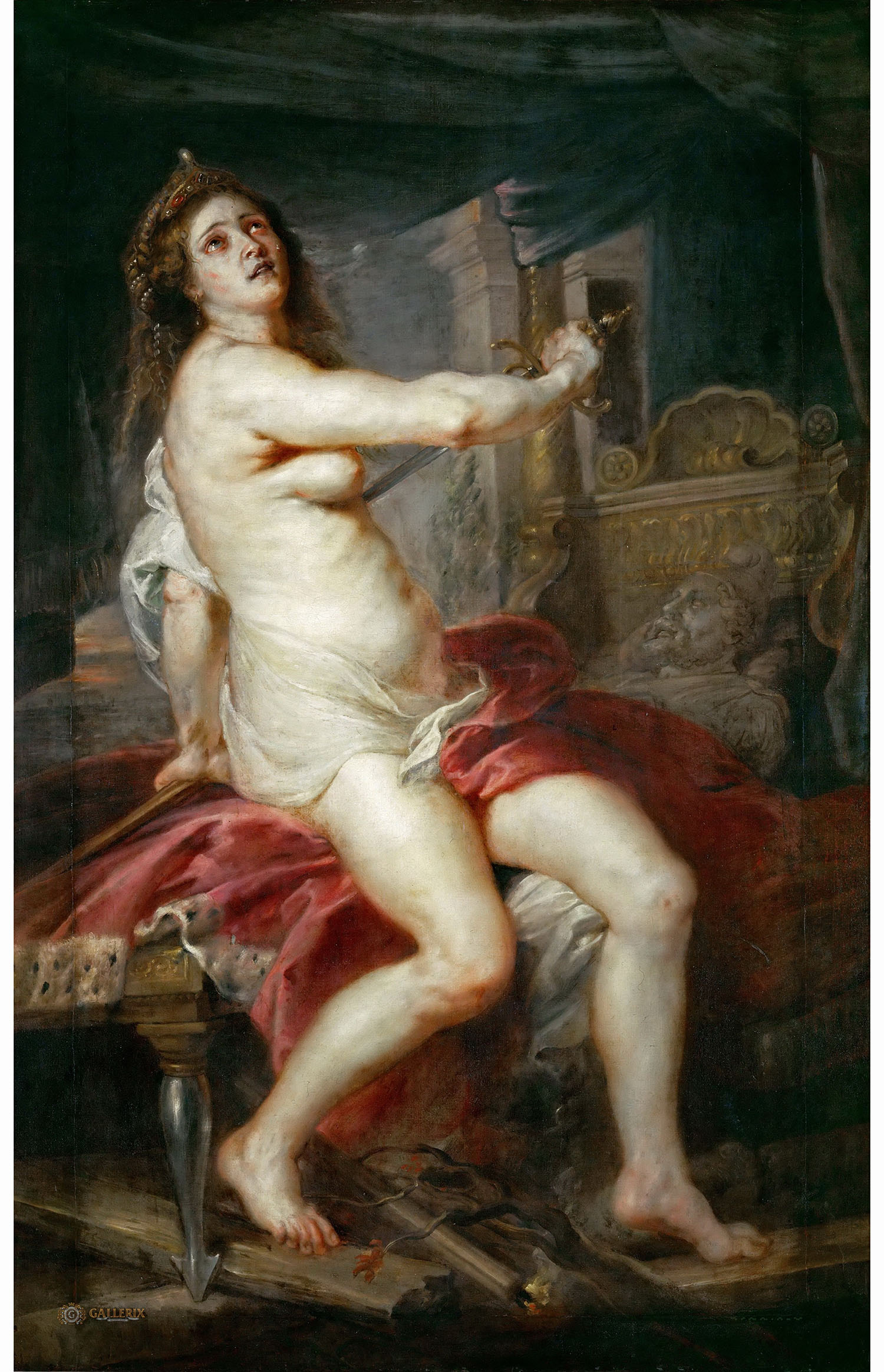 Питер Пауль Рубенс. "Смерть Дидоны". 1635-1638. Лувр, Париж.