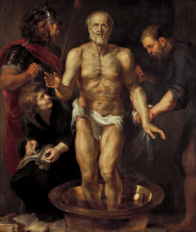 Питер Пауль Рубенс. "Смерть Сенеки". 1612-1613. Старая пинакотека, Мюнхен.