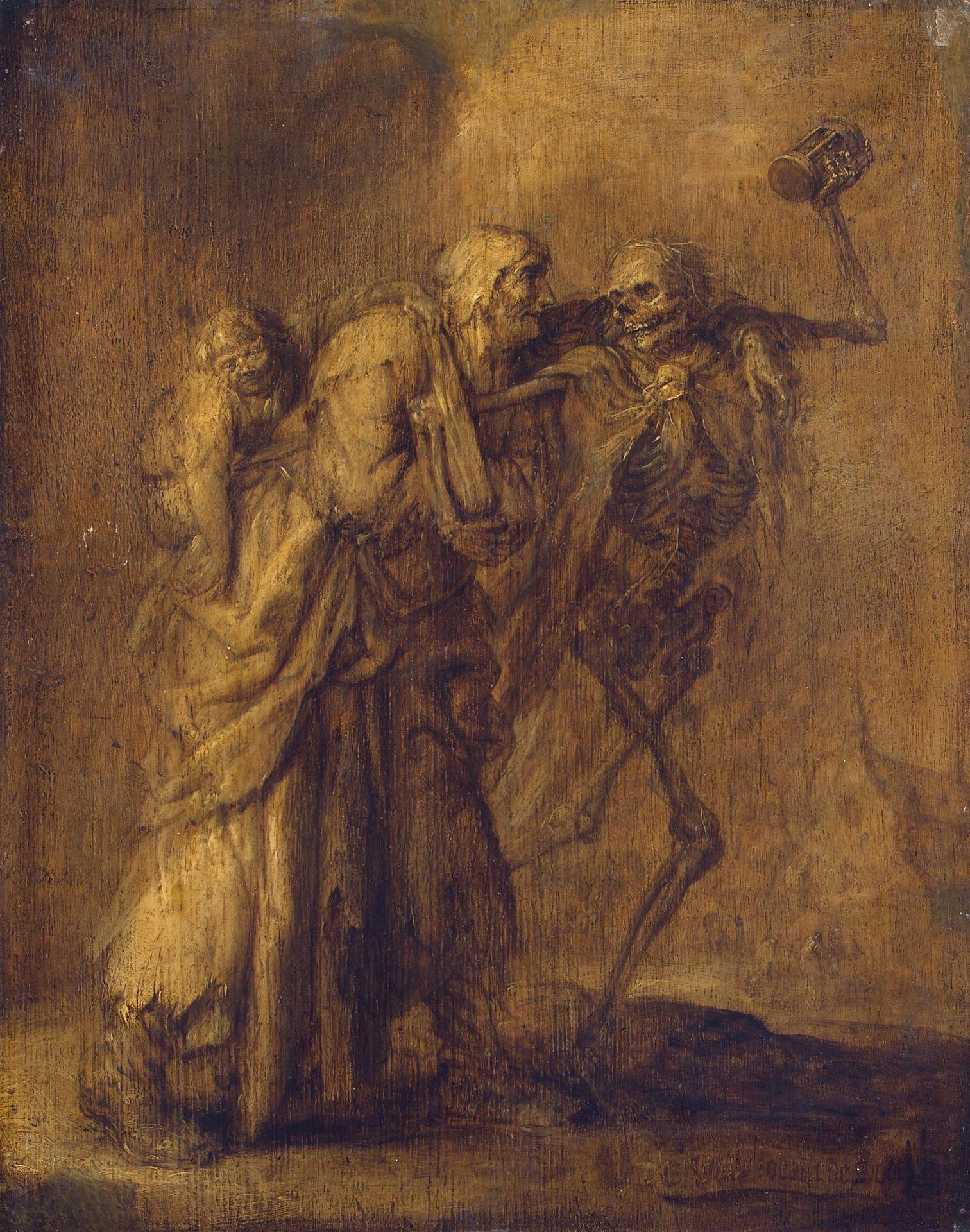 Адриан Питерс ван де Венне. "Нищета ищет смерти" ("Ellend soeckt de Dood"). 1630-1640. Эрмитаж, Санкт-Петербург.