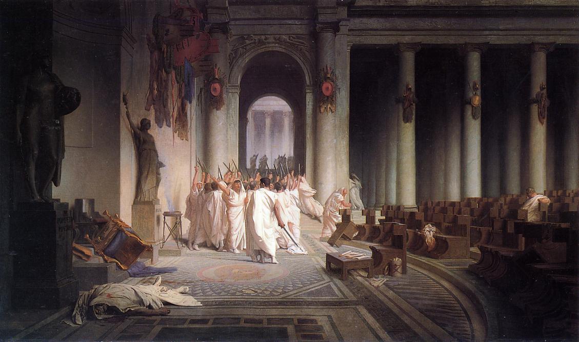 Жан-Леон Жером. "Смерть Цезаря". 1867. Музей искусств Уолтерс, Балтимор.