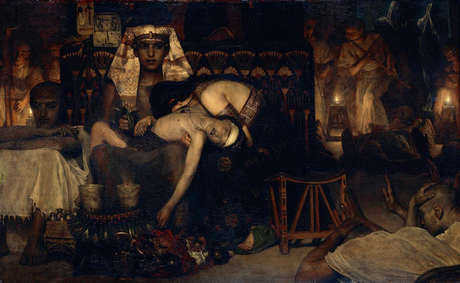 Лоуренс Альма-Тадема. Смерть первенца фараонв". 1872. Частная коллекция.