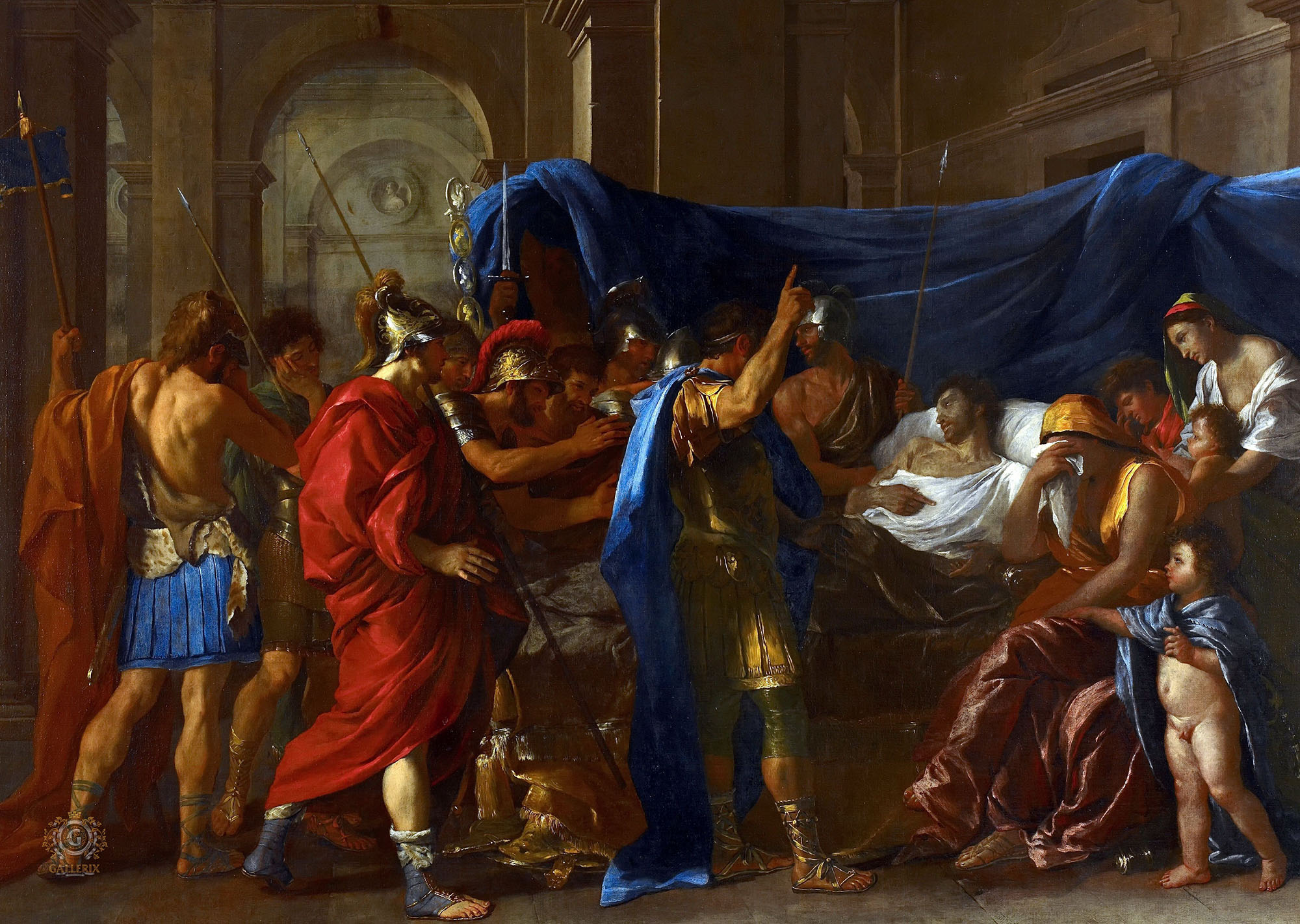 Никола Пуссен. "Смерть Германика". 1627. Институт искусств, Миннеаполис.