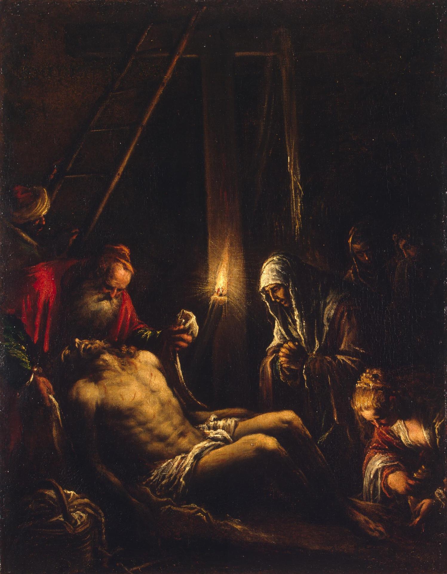 Якопо Бассано. "Снятие с креста". Между 1582-1584. Эрмитаж, Санкт-Петербург.