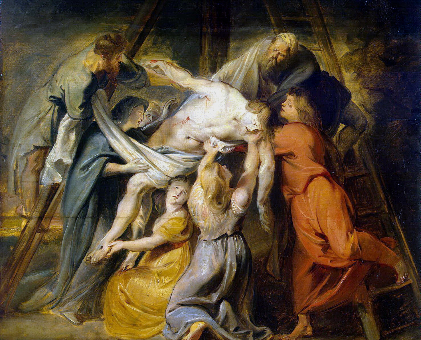 Питер Пауль Рубенс. "Снятие с креста". 1611-1612. Эрмитаж, Санкт-Петербург.