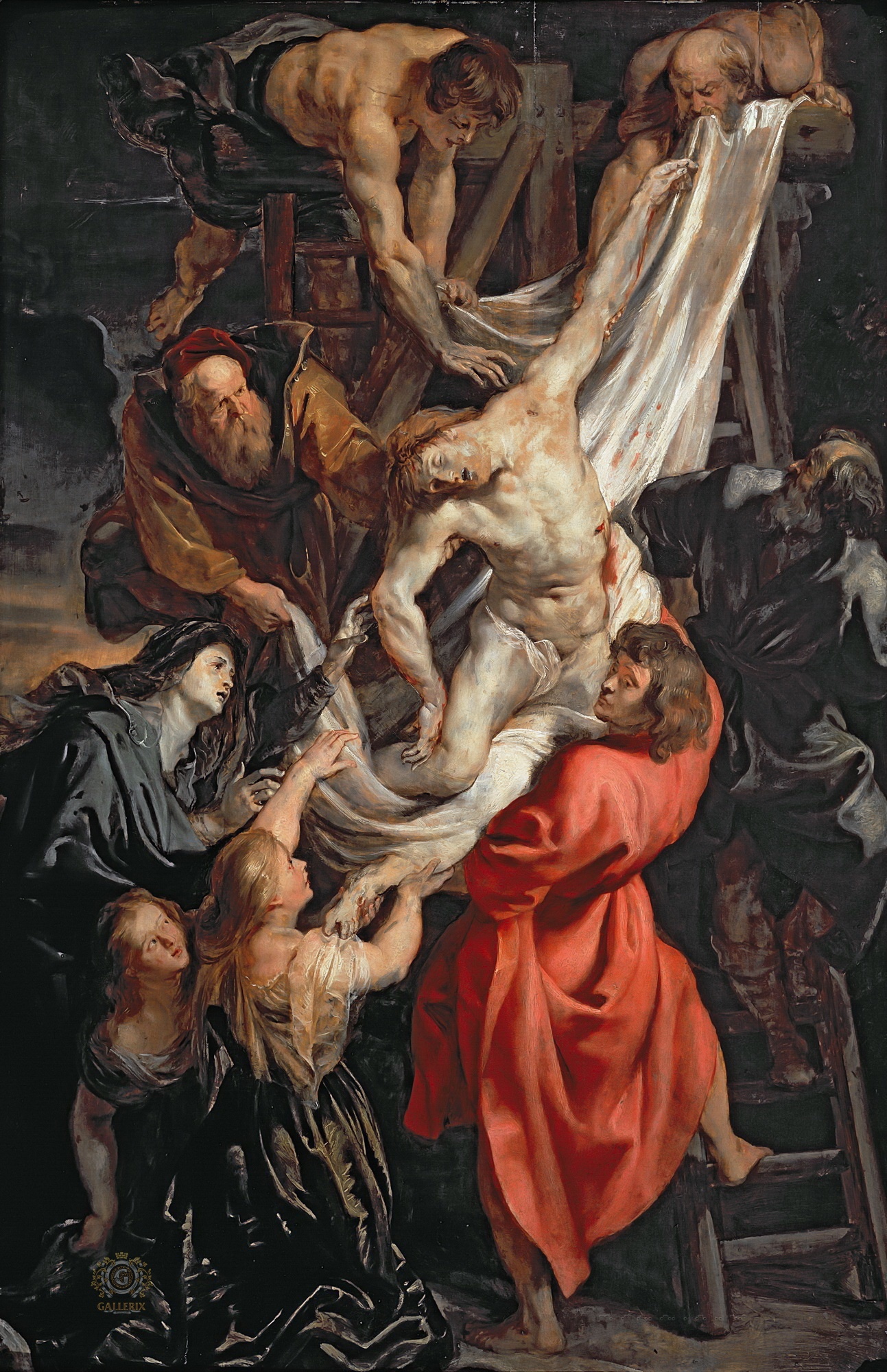 Питер Пауль Рубенс. "Снятие с креста". 1611. Институт искусств Курто, Лондон.