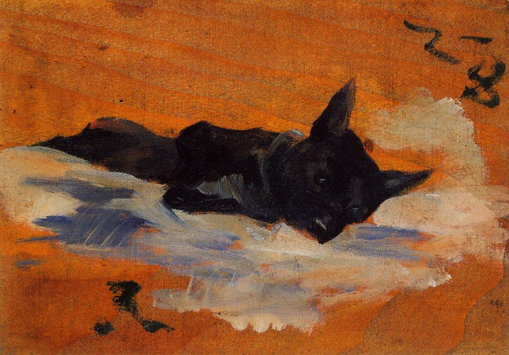 Анри де Тулуз-Лотрек. "Маленькая собачка". 1888. Частная коллекция.