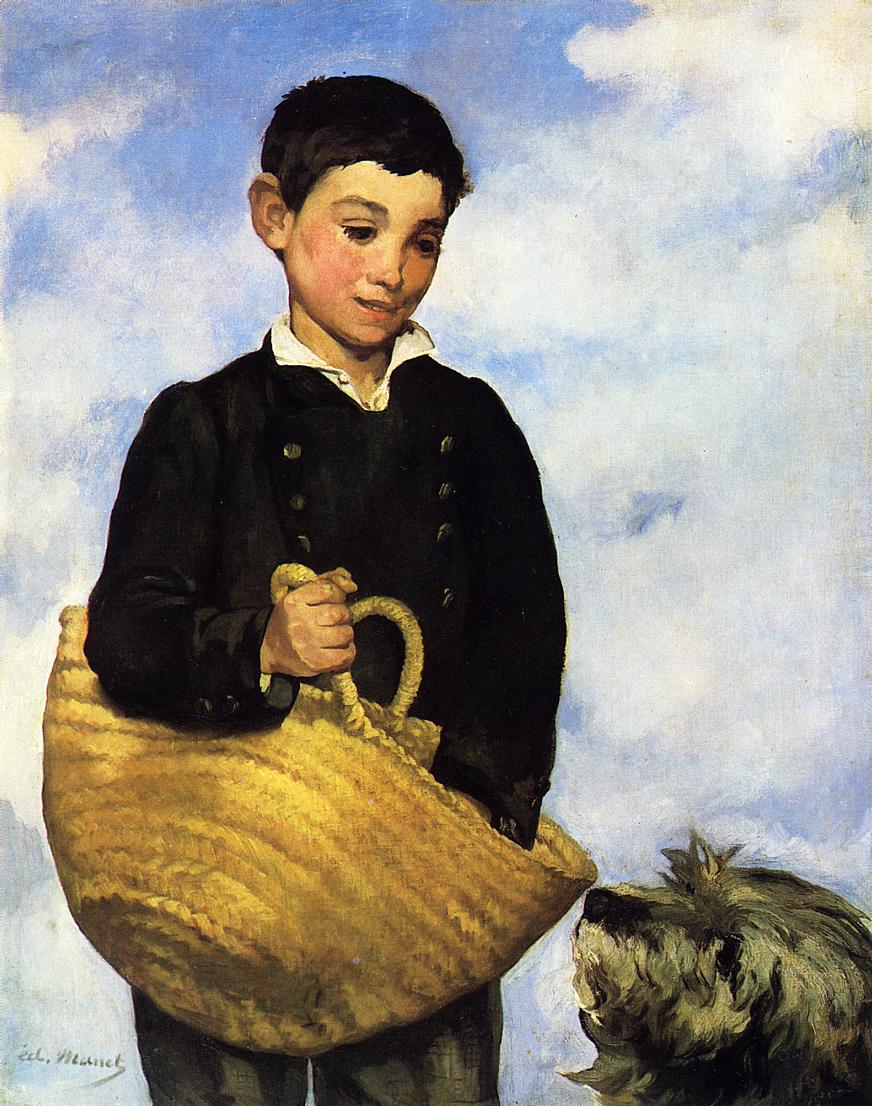 Эдуард Мане. "Мальчик с собакой". 1860.