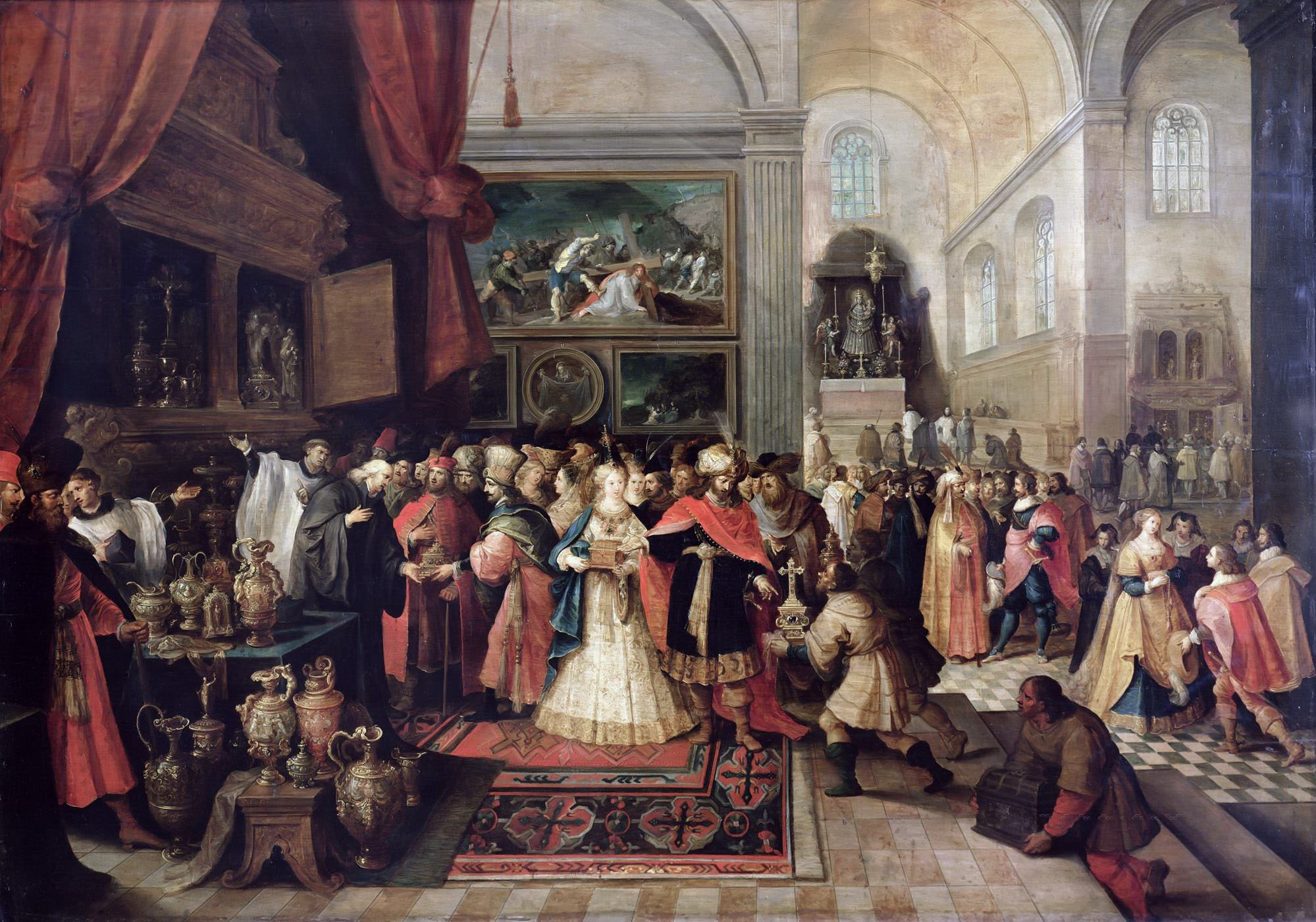 Франс Франкен II. "Соломон у храмовой казны". 1633. Лувр, Париж.
