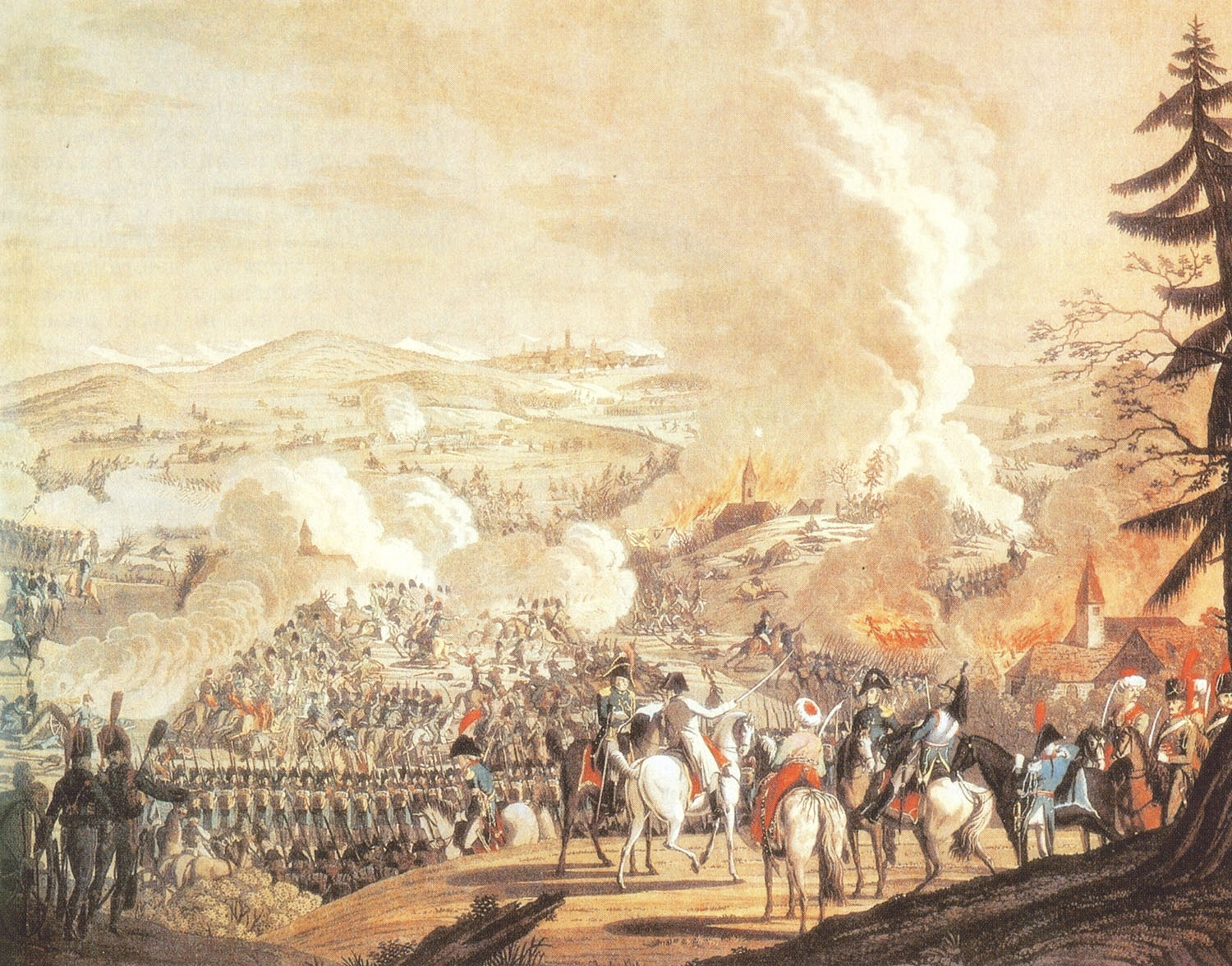 Иоганн Ругендас. Сражение при Аустерлице 20 ноября 1805 года. 1810-е.