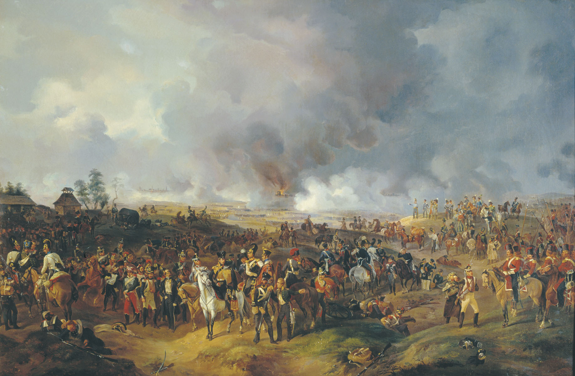 Александр Иванович Зауервейд. "Сражение при Лейпциге с 2 по 7 октября 1813 года". 1844.