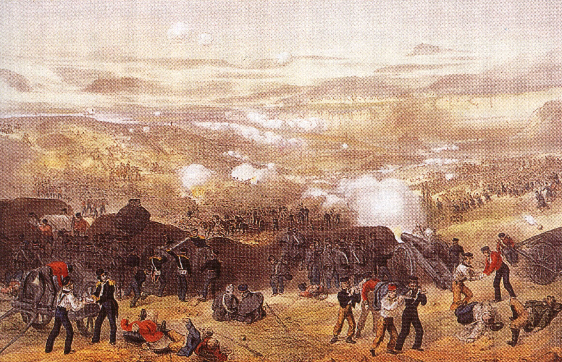 А. Маклер. "Сражение при Инкермане 5 ноября 1854 года". 1854.