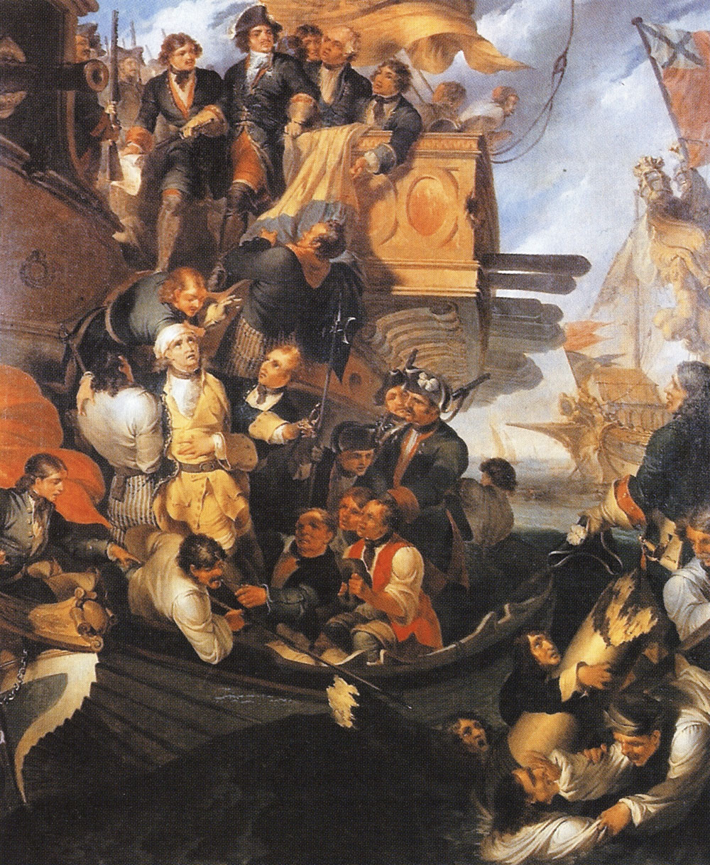 Портер Кер Роберт. Взятие в плен шведского контр-адмирала Эреншельда в Гангутском сражении 1714 года.