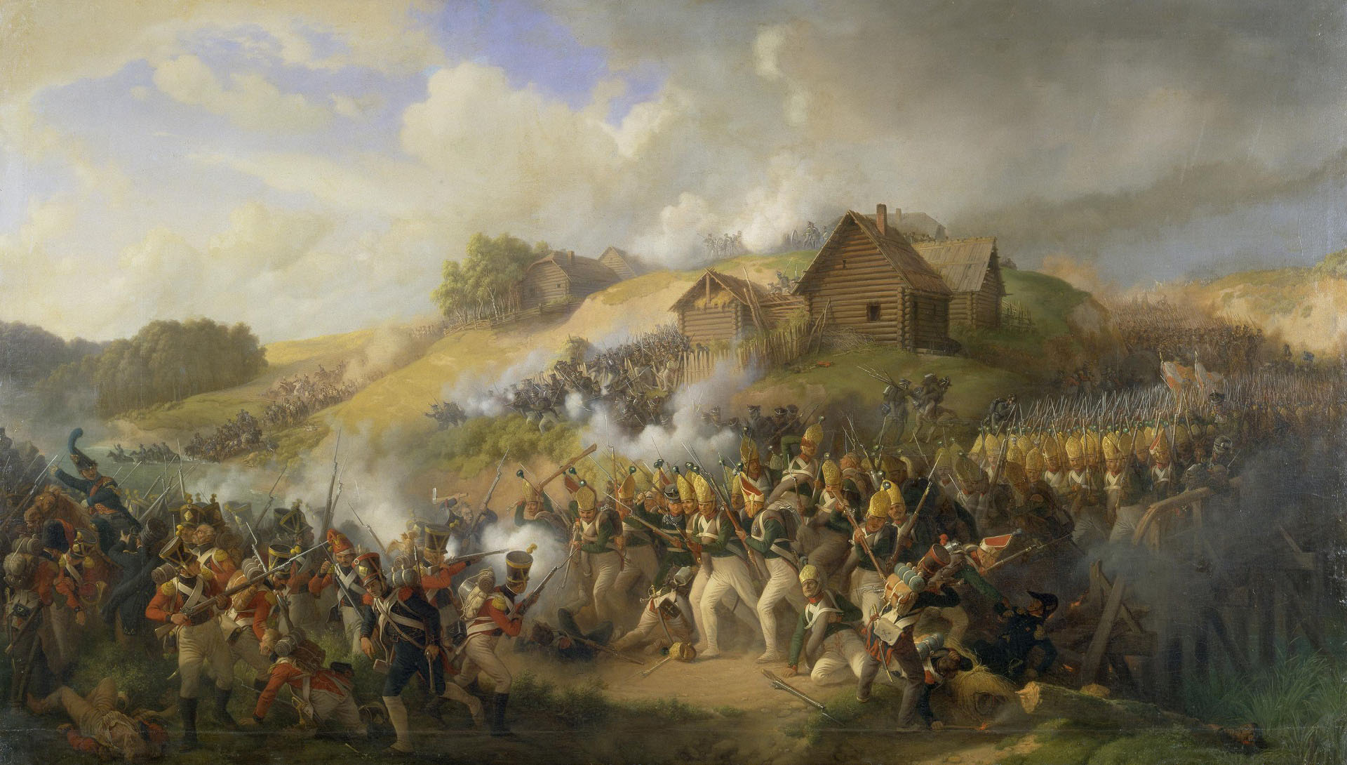 Петер фон Хесс (Гесс). "Сражение при Клястицах 19 (31) июля 1812 года". 1856. Эрмитаж, Санкт-Петербург.