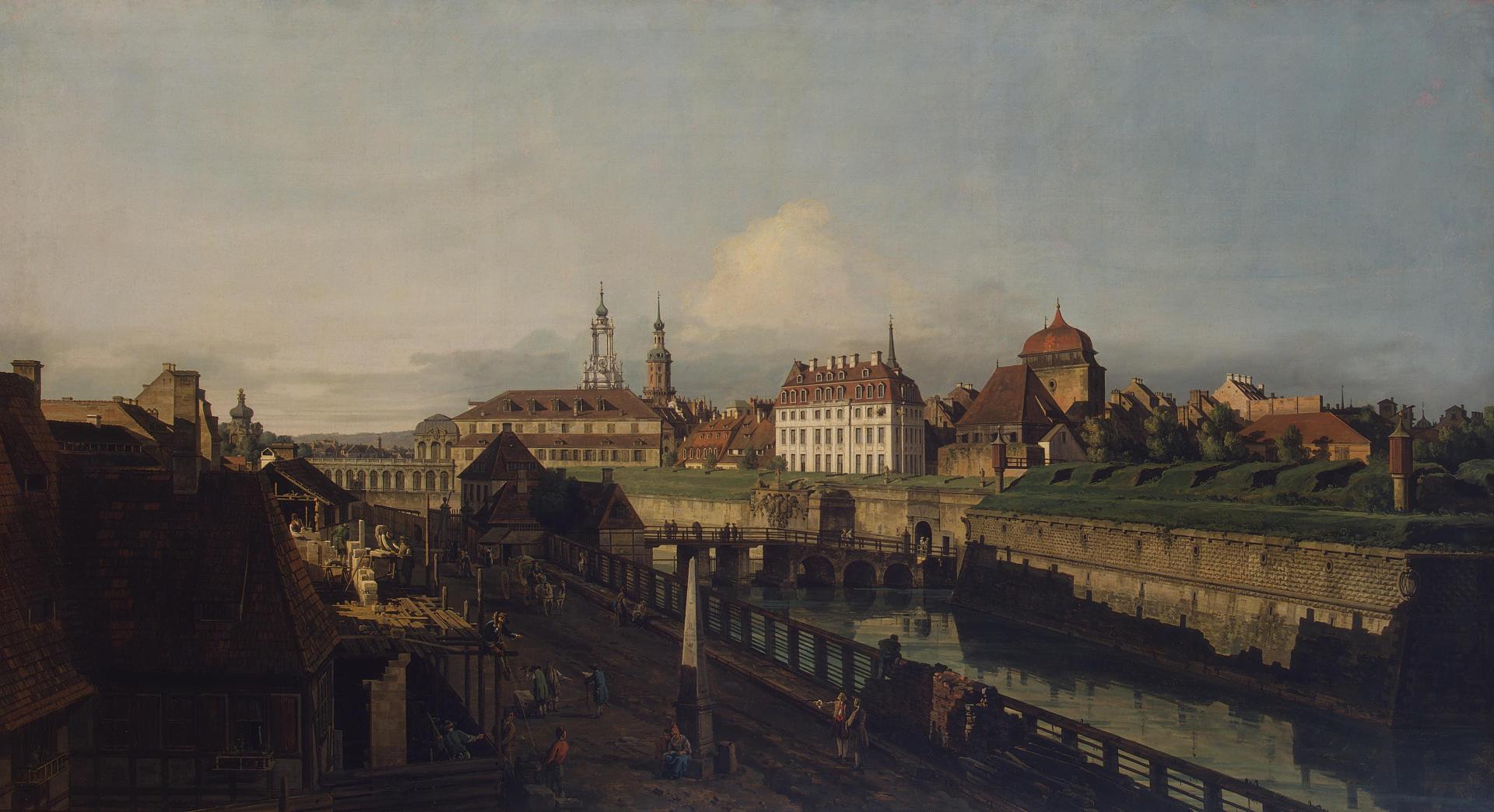 Бернардо Беллотто. "Старые укрепления Дрездена". Между 1749-1752. Эрмитаж, Санкт-Петербург.
