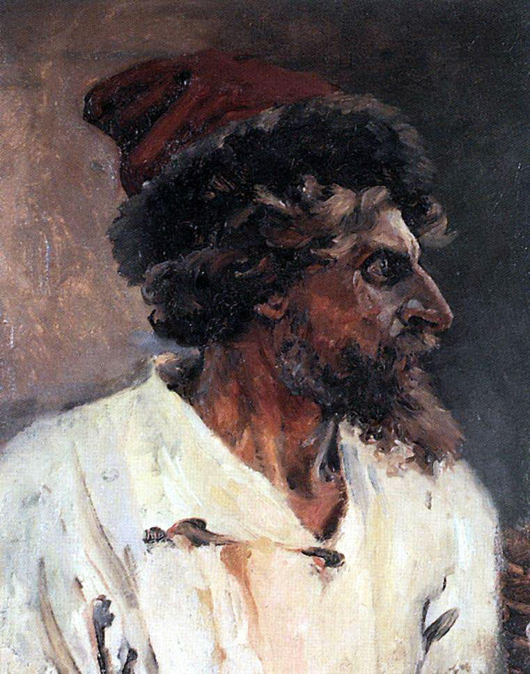 Василий Иванович Суриков. "Стрелец в шапке". 1879.