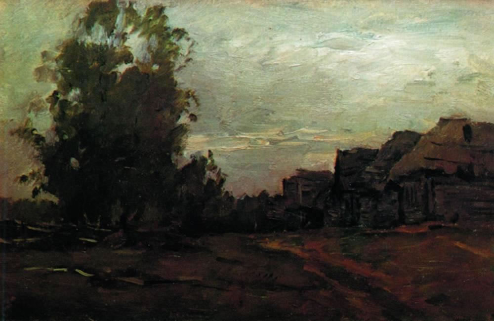 Исаак Ильич Левитан. "Деревня. Сумерки". 1897.