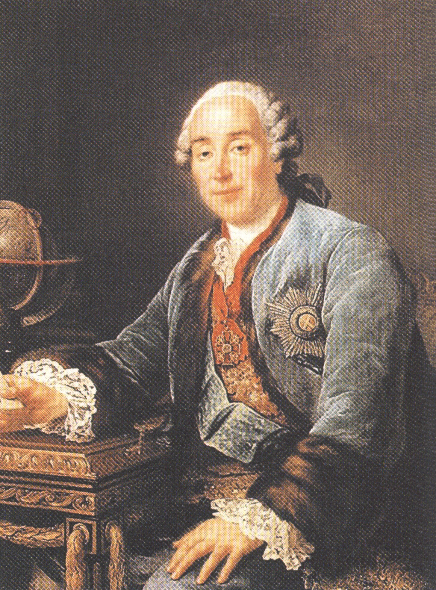 Ф. Г. Друэ-Младший. Д. М. Голицын (1721-1793), сын М. М. Голицына Старшего. 1762.
