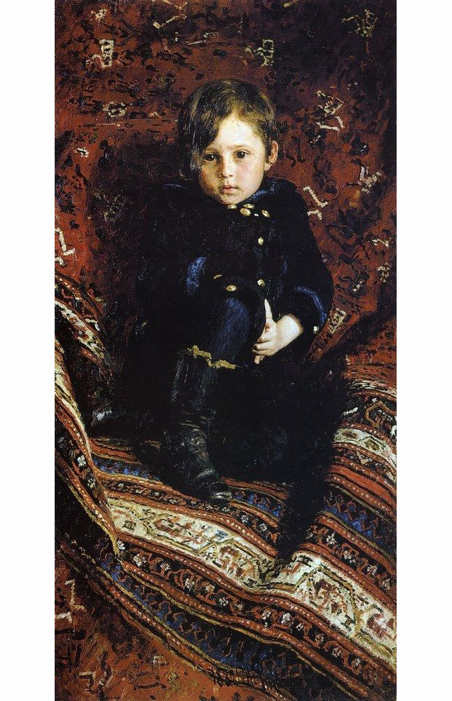 Илья Ефимович Репин. Портрет Ю. И. Репина, сына художника, в детстве. 1882.