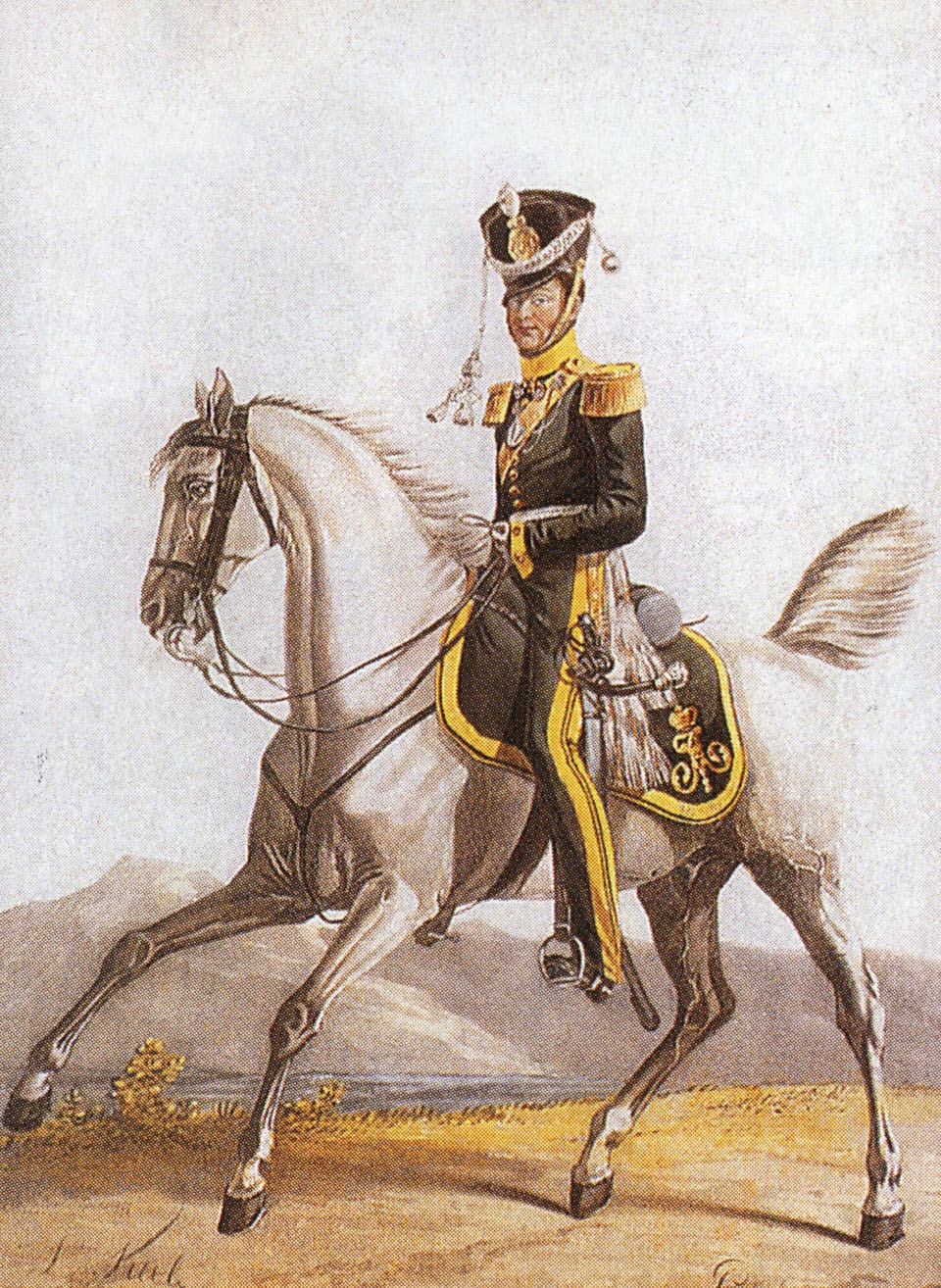 Л. Киль. "Штаб-офицер Смоленского драгунского полка". 1818.