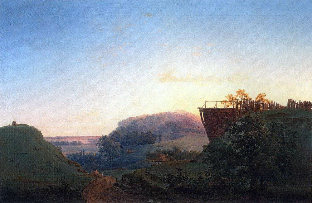 Алексей Кондратьевич Саврасов. Украинский пейзаж. 1849.
