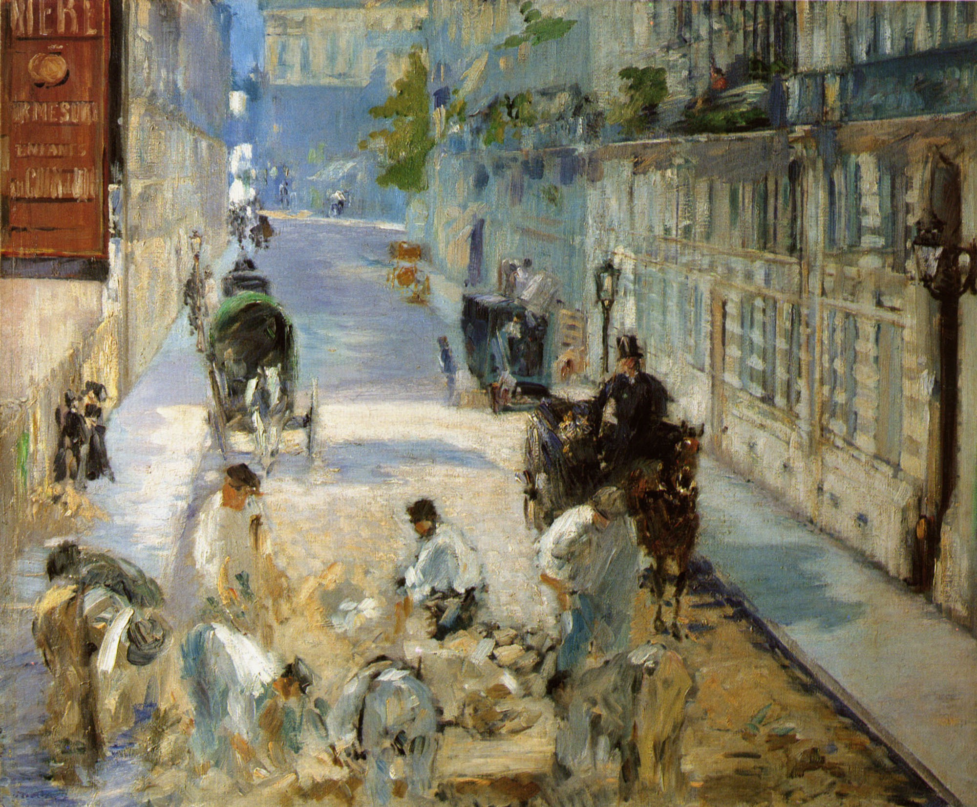 Эдуард Мане. Дорожные рабочие на улице Монье. 1878.