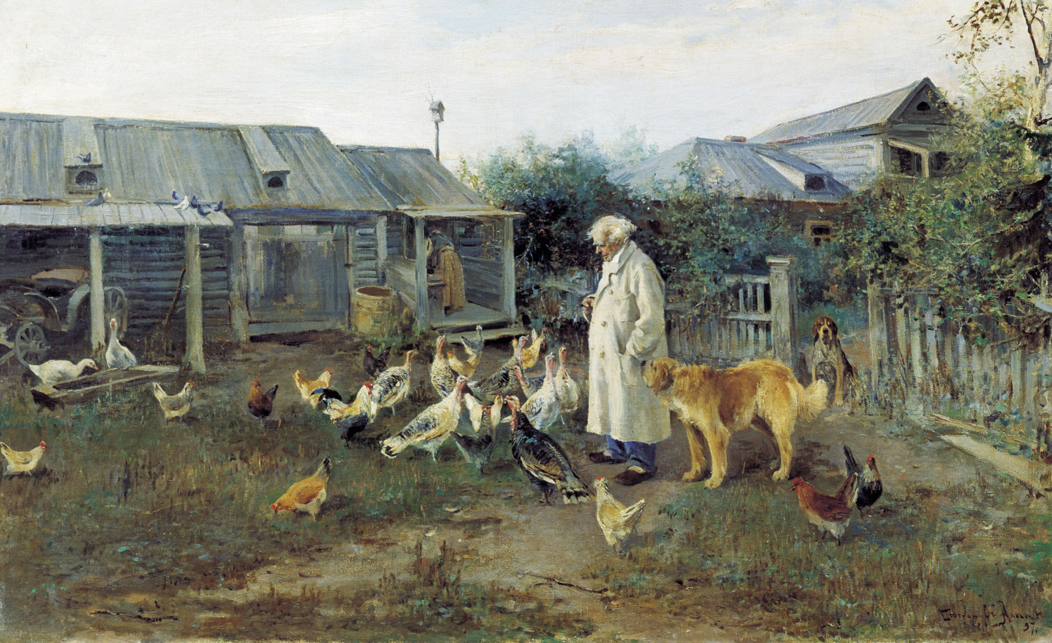 Алексей Степанович степанов. Утренний привет. 1897.
