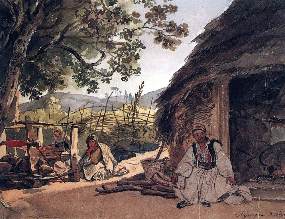 Карл Павлович Брюллов. Греческое утро в Мираке. 1835.