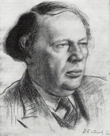Н. Э. Радлов. "Портрет А. Н. Толстого". 1937.