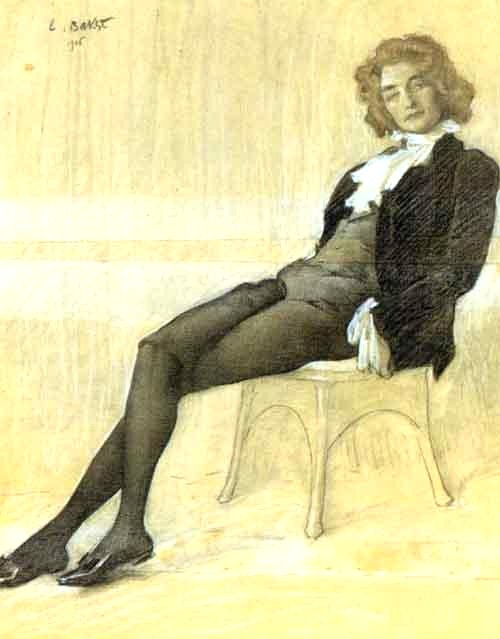 Леон Бакст. "Зинаида Гиппиус". 1906.